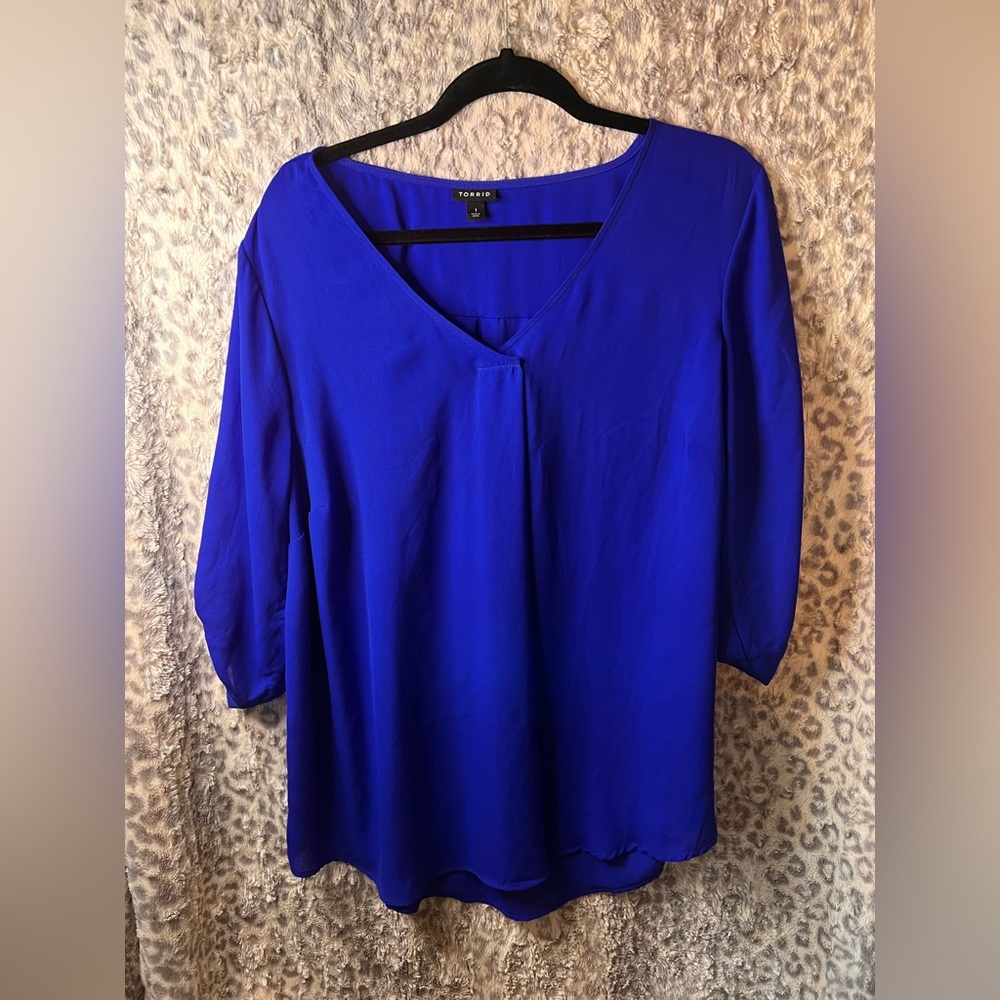 Torrid size 1 blue blouse